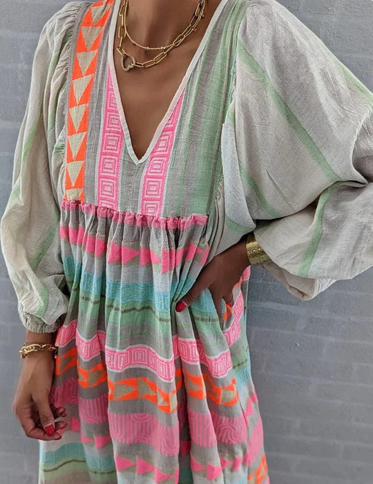Lotta | Damen Abend Langarmkleid | Maxi Decorique.de