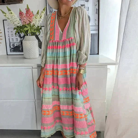 Lotta | Damen Abend Langarmkleid | Maxi 2XL Decorique.de