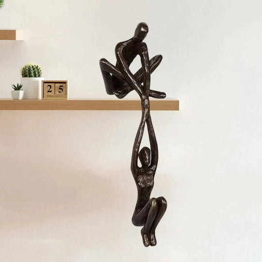 LoveEternal | Zeitlose Skulptur für Liebe und Stärke Schwarz Decorique.de