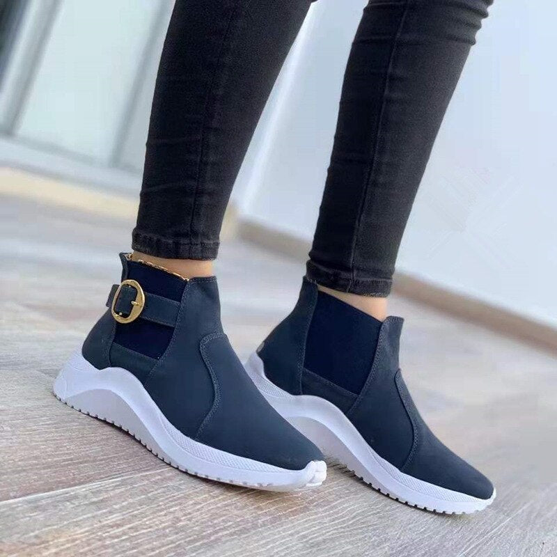 Lucia | Orthopädische Komfort-Sneaker | Damen Marineblau Decorique.de