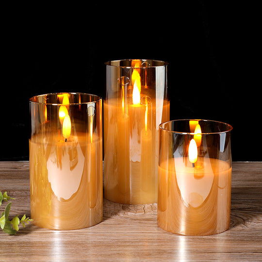 LumaCandles | Flammenlose Kerzen mit Fernsteuerung Braun Decorique.de