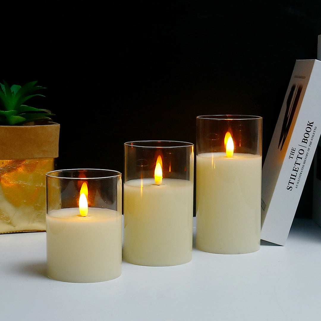 LumaCandles | Flammenlose Kerzen mit Fernsteuerung Weiß Decorique.de