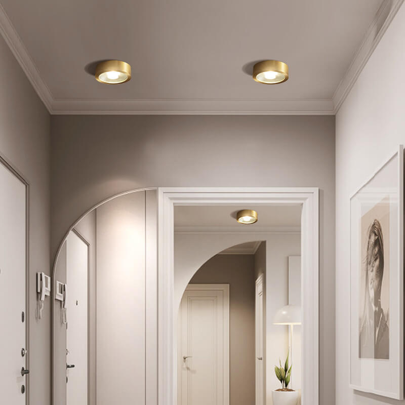 LumaCopper | Ultraflache LED-Deckenleuchte aus Vollkupfer Decorique.de