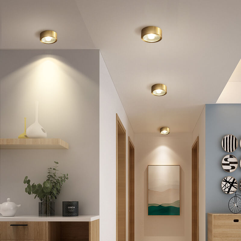 LumaCopper | Ultraflache LED-Deckenleuchte aus Vollkupfer Decorique.de