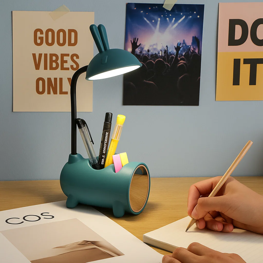 LumoBun | Kreative LED Tischlampe mit Stifthalter Decorique.de