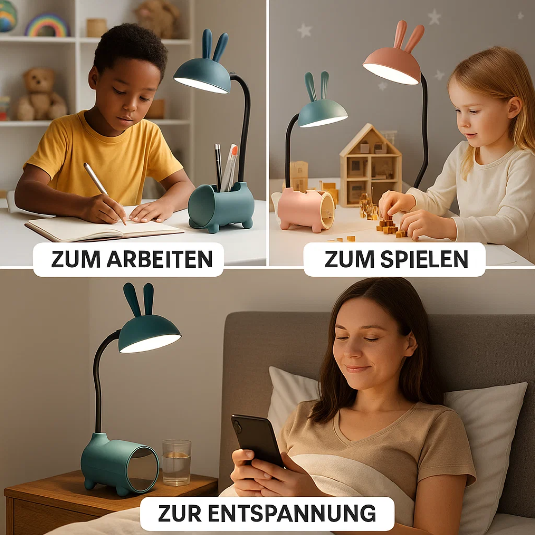 LumoBun | Kreative LED Tischlampe mit Stifthalter Decorique.de