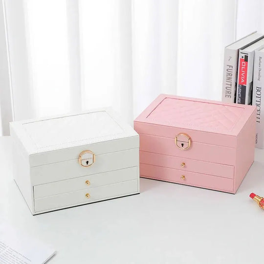 LuxeCase | Leather Jewellery Box – Multi-Layer Elegant Design Decorique.de