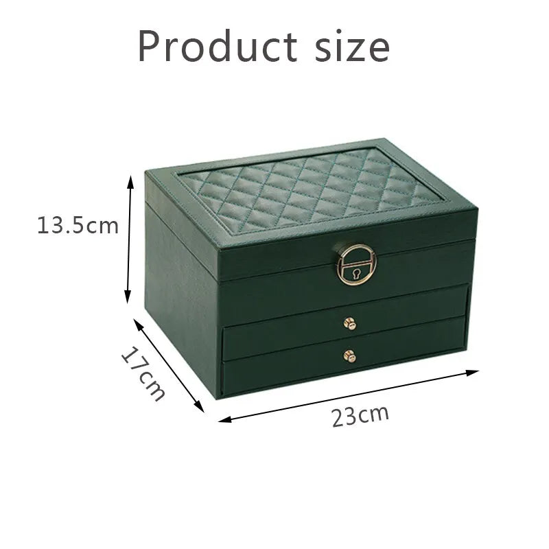 LuxeCase | Leather Jewellery Box – Multi-Layer Elegant Design Decorique.de