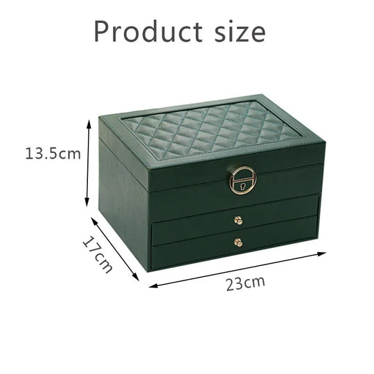 LuxeCase | Leather Jewellery Box – Multi-Layer Elegant Design Decorique.de