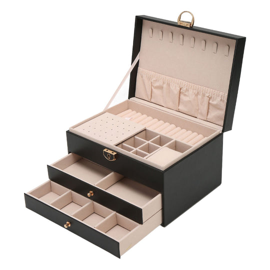 LuxeCase | Leather Jewellery Box – Multi-Layer Elegant Design Decorique.de