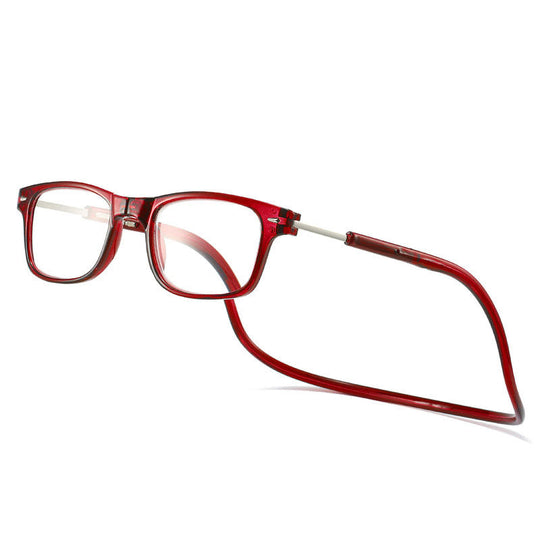 MagRead | Magnetisch & Blaulichtfilter Lesebrille Rot Decorique.de