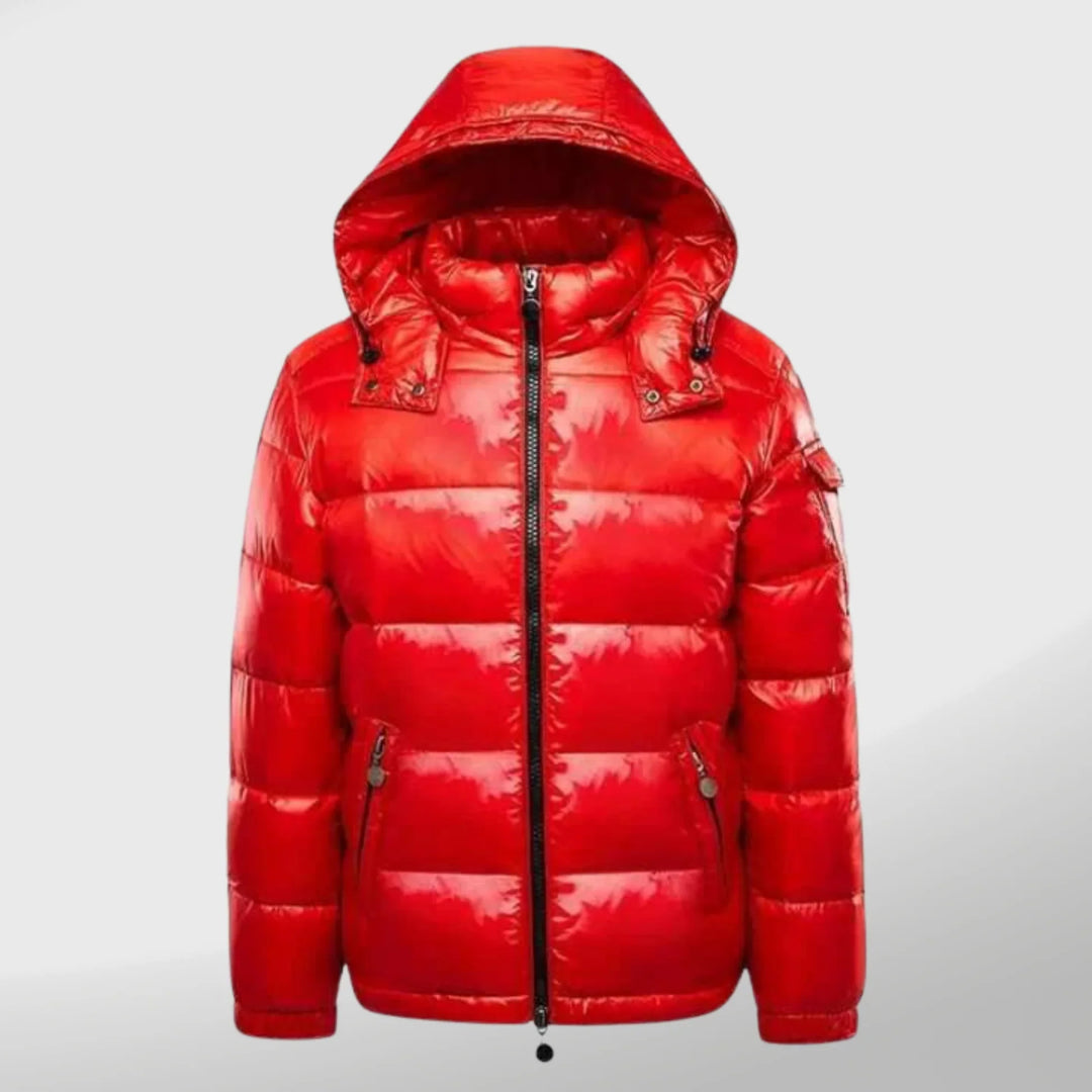 Marty | Langarm Pufferjacke – Winddicht & Elegant Rot Decorique.de
