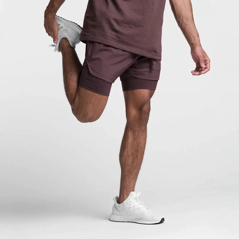 Maxim | Atmungsaktive Trainingsshorts | Herren Rot Decorique.de