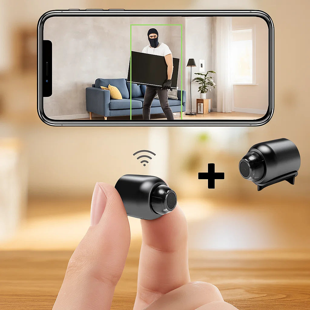 MiniGuard | Smarte HD-Minikamera mit App & Bewegungserkennung 1+1 GRATIS Decorique.de