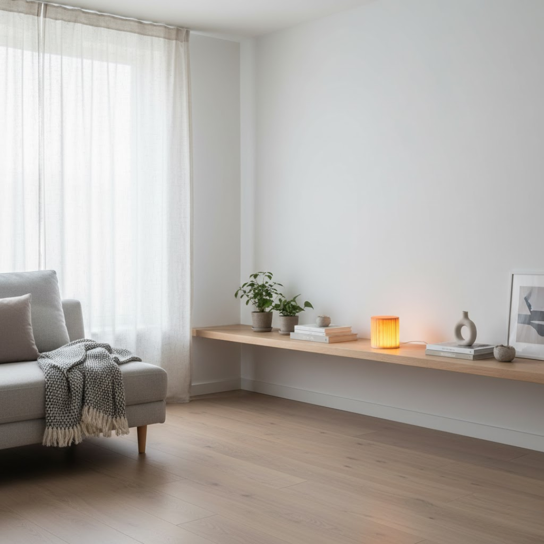 NoctiWood | Kreative Holz LED Touch Nachttischlampe Decorique.de