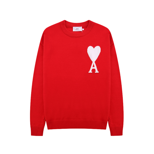 Orio | Damen-Pullover mit Herzmotiv – Stil & Komfort Rot Decorique.de