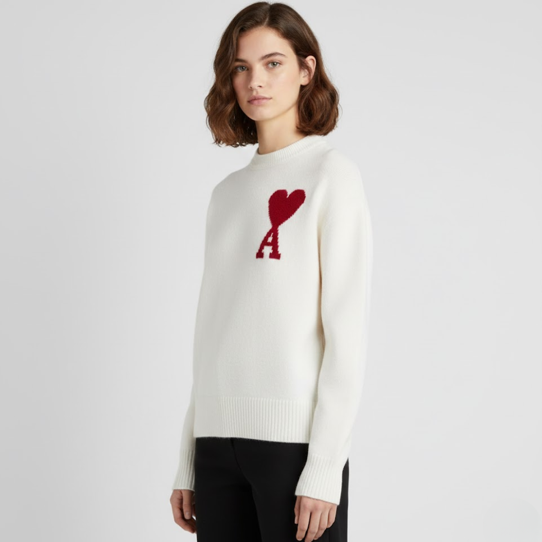 Orio | Damen-Pullover mit Herzmotiv – Stil & Komfort Decorique.de
