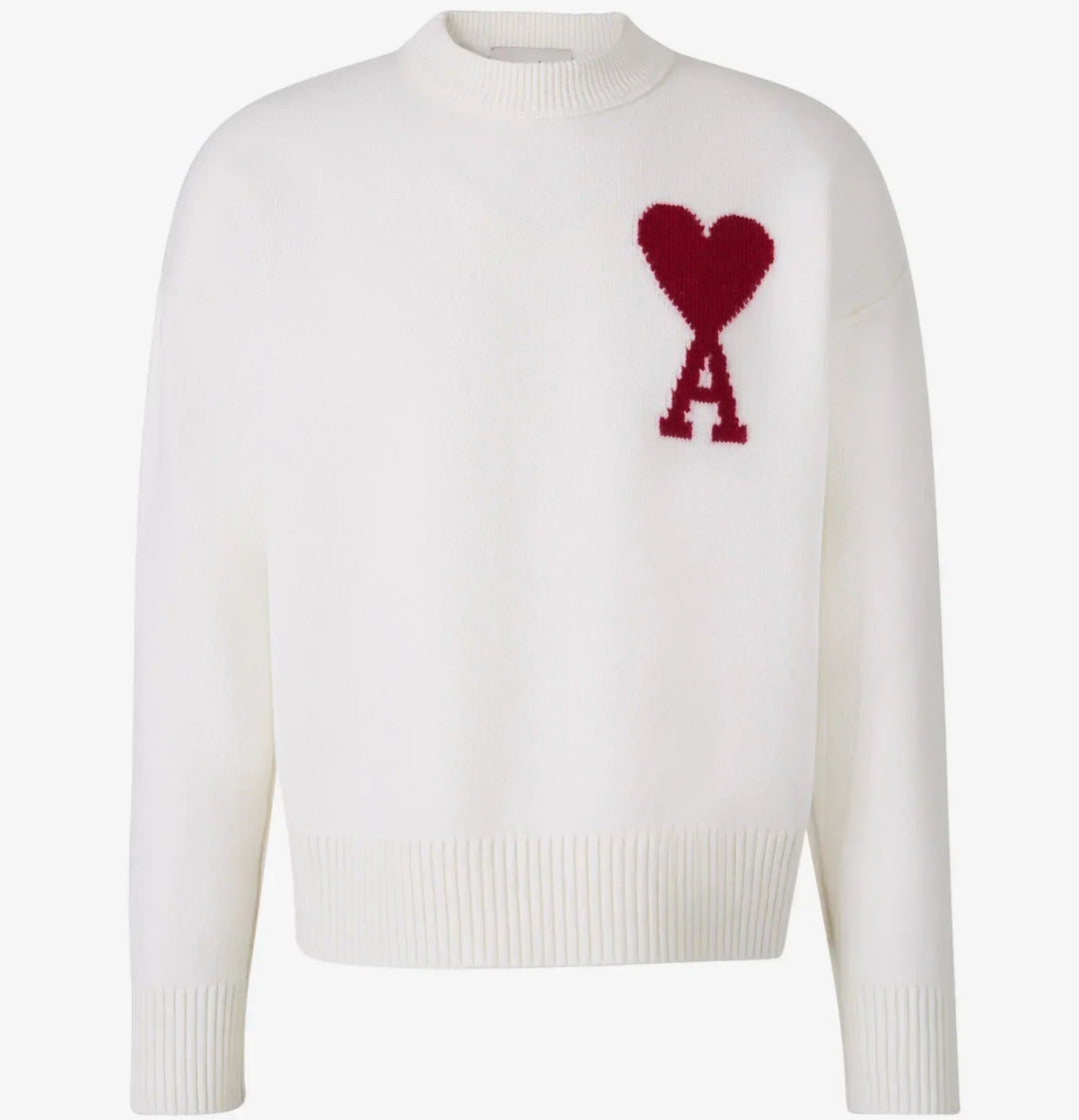 Orio | Damen-Pullover mit Herzmotiv – Stil & Komfort Weiß Decorique.de