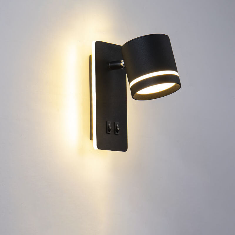 PivotLite | Dimmbarer LED-Wandstrahler mit Drehfunktion Schwarz A - 3 Farben wechselbar (Warm Neutral Weiß) 230V Decorique.de