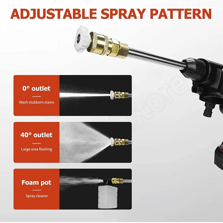 QuickWash | Akku-Hochdruckreiniger mit 2 Batterien Decorique.de