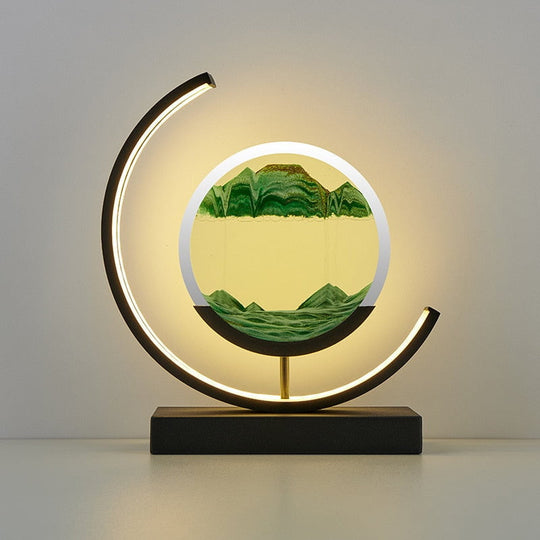 Sandlampe | Premium LED-Dekolampe Grün Decorique.de
