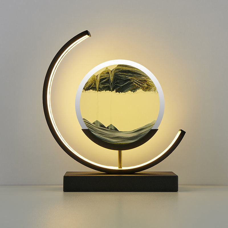 Sandlampe | Premium LED-Dekolampe Schwarz Decorique.de