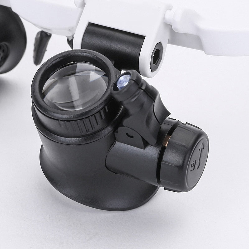 SharpSight | LED Lupenbrille - Helles Licht und einstellbarer Zoom Decorique.de