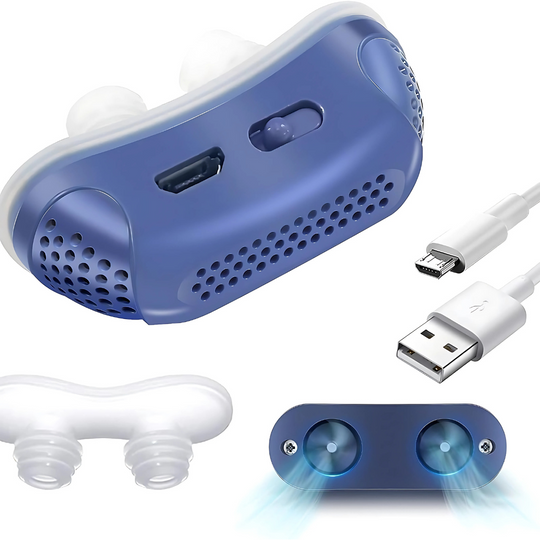 SnoreFree | Micro-CPAP Schlafapnoe-Gerät für Reisen & Anti-Schnarchen 1+1 GRATIS Decorique.de