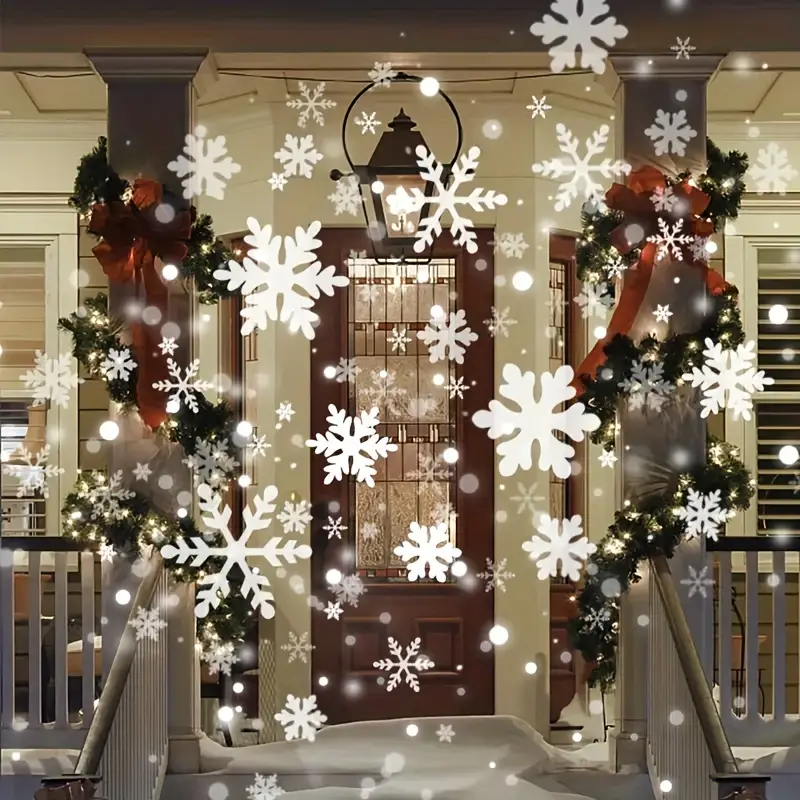 SnowMagic | Schneeflocken-Projektor – Innen/Außen LED Schneefall Decorique.de