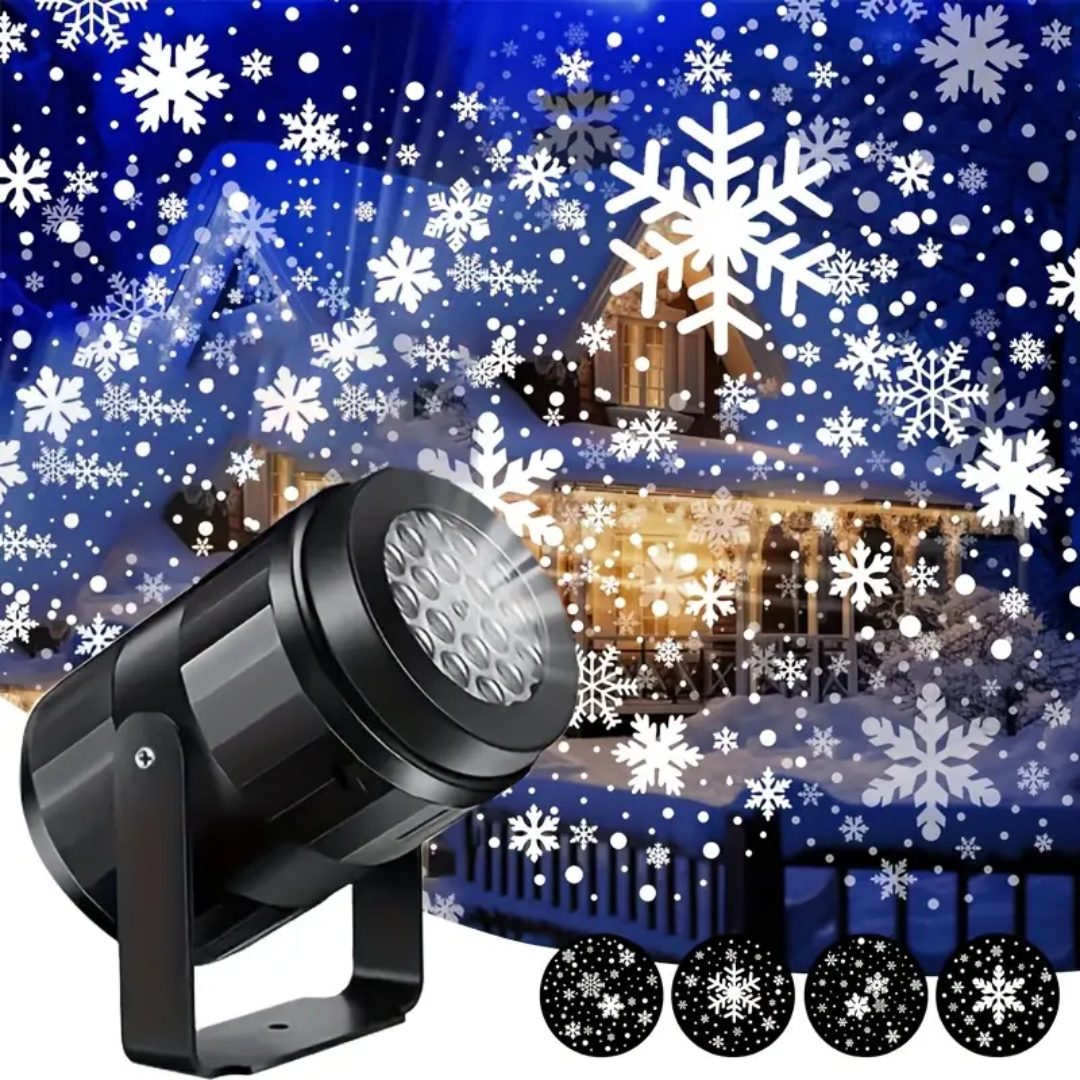 SnowMagic | Schneeflocken-Projektor – Innen/Außen LED Schneefall Decorique.de