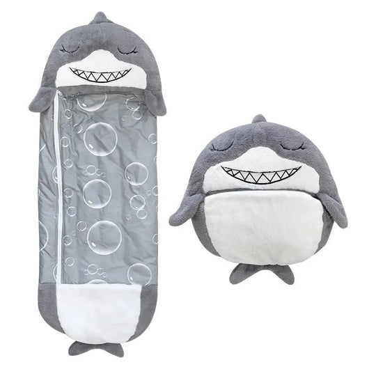 SnugPouch | Schlafsack und Kuscheltier für ruhige Nächte Hai Decorique.de