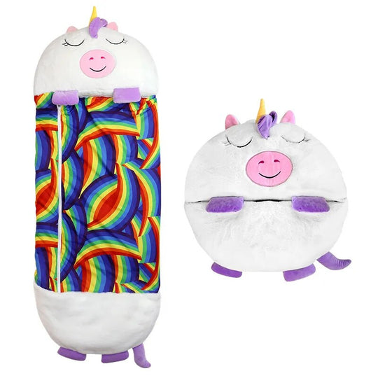 SnugPouch | Schlafsack und Kuscheltier für ruhige Nächte Weißes Einhorn Decorique.de