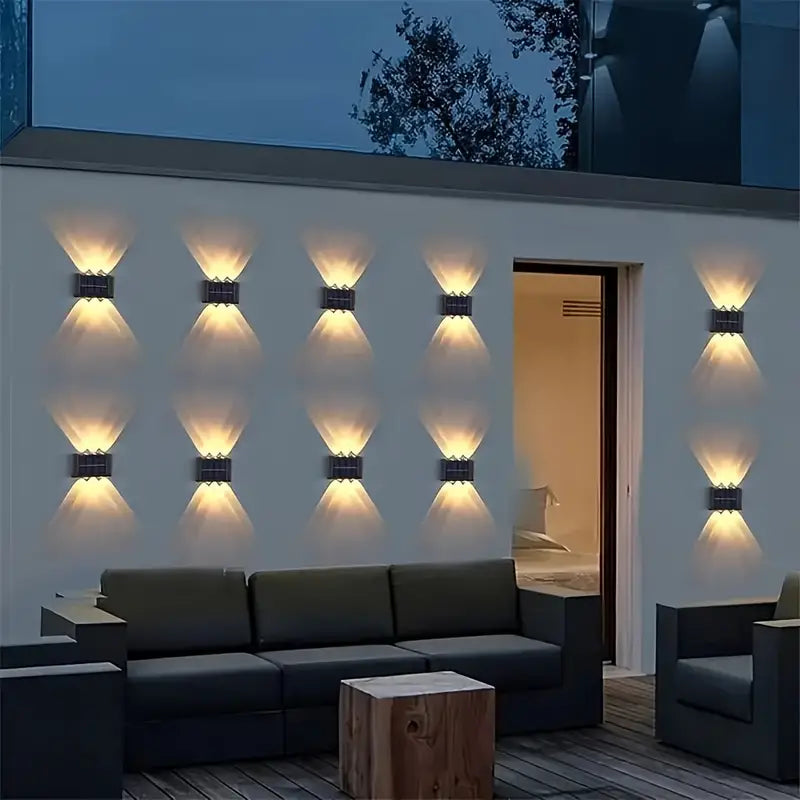 SolarGlow | Nachhaltige & Vielseitige Außenwandleuchte Decorique.de