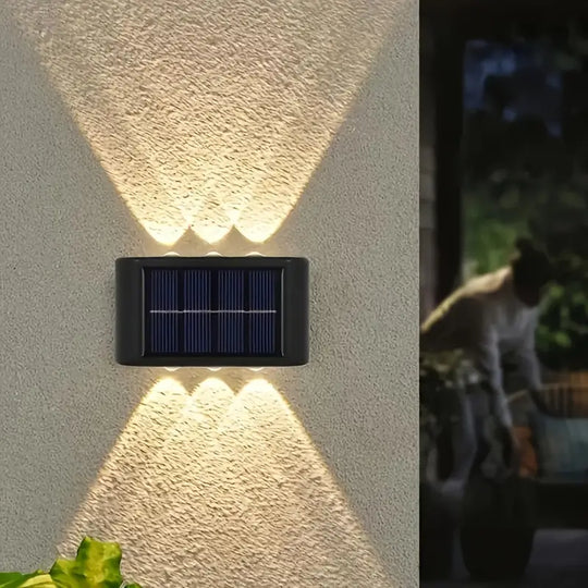 SolarGlow | Nachhaltige & Vielseitige Außenwandleuchte Warmes Licht Decorique.de
