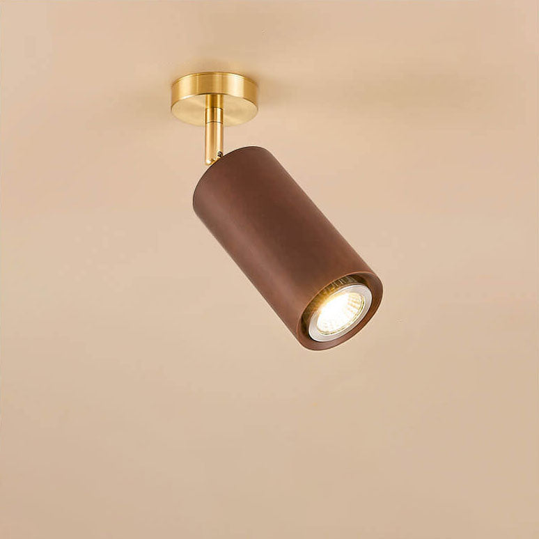 SpotLuxe | Elegante LED-Spots auf Walnussschiene Decorique.de