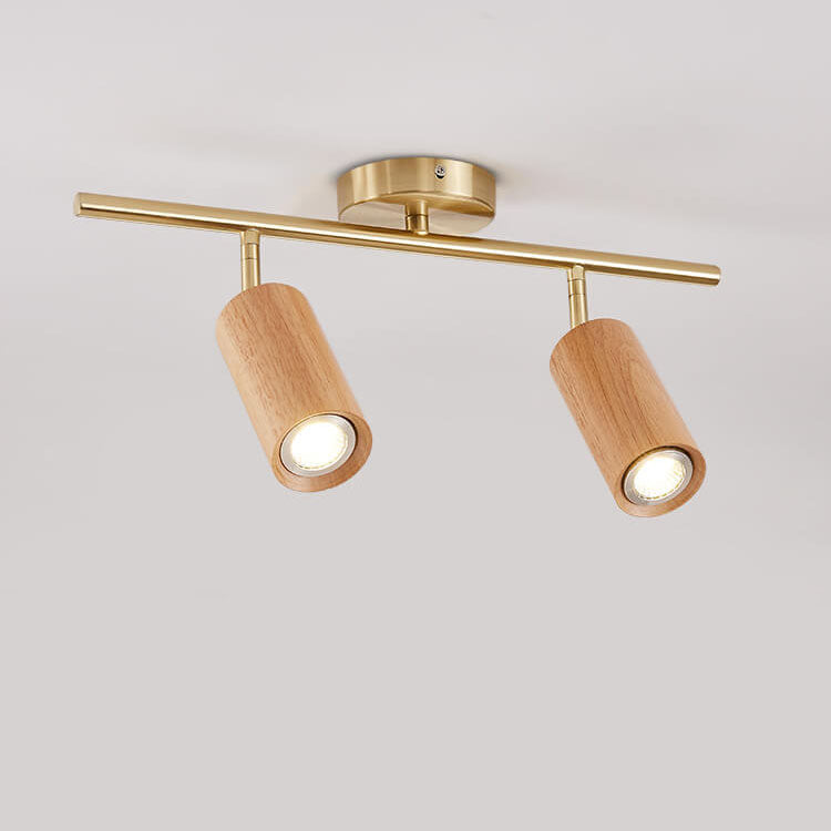 SpotLuxe | Elegante LED-Spots auf Walnussschiene Decorique.de