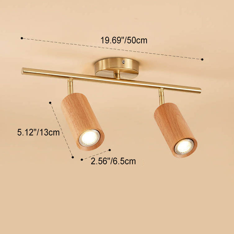 SpotLuxe | Elegante LED-Spots auf Walnussschiene Decorique.de