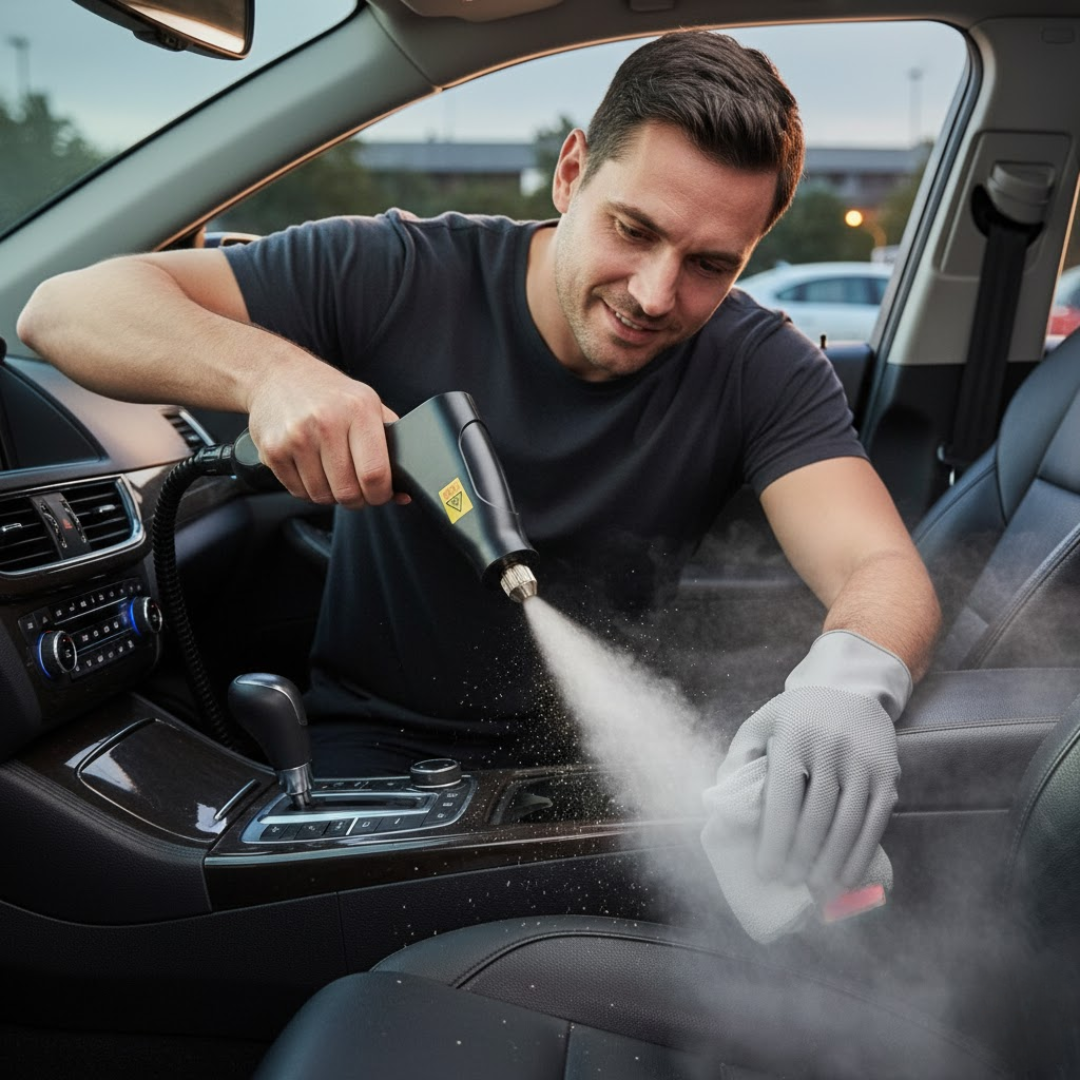 SteamMax | 2500W Hochdruck-Dampfreiniger mit Handschuhen Decorique.de