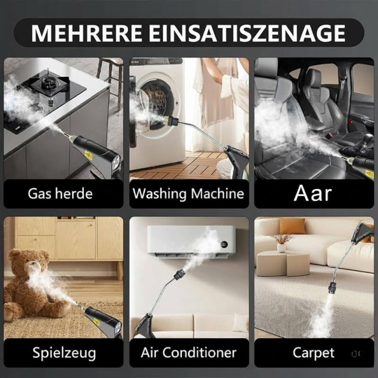 SteamMax | 2500W Hochdruck-Dampfreiniger mit Handschuhen Decorique.de