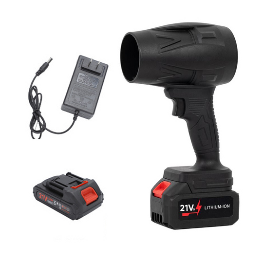 StormJet | Kabelloses 48V Turbo-Handgebläse für maximale Power Jet-Ventilator + 1 Akku + 1 Ladegerät EU Decorique.de
