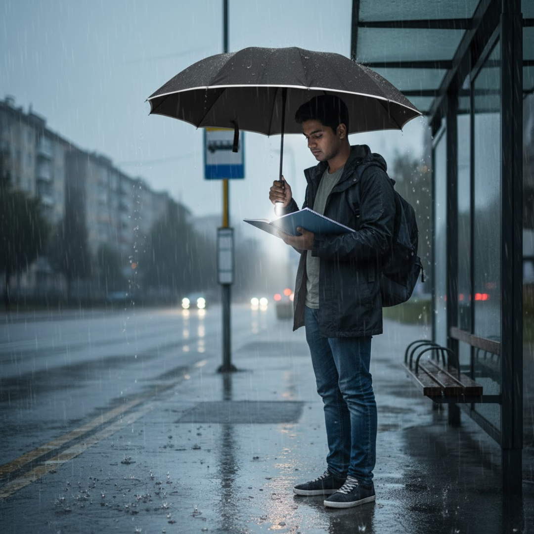 StormShield | Vollautomatischer Regenschirm mit LED-Beleuchtung Decorique.de