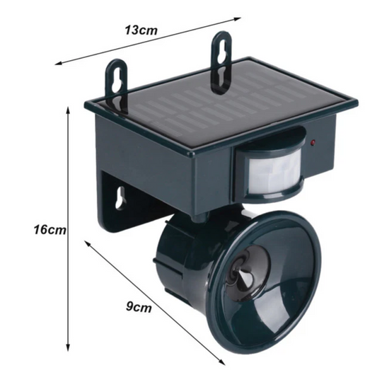 TerraGuard | Wetterfester Vogelvertreiber mit PIR & Solarenergie Decorique.de
