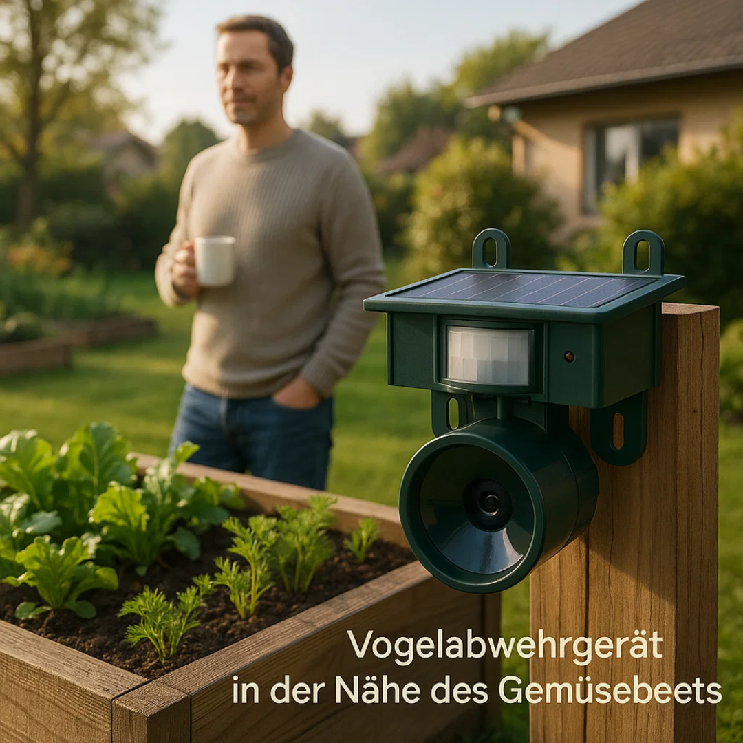 TerraGuard | Wetterfester Vogelvertreiber mit PIR & Solarenergie Decorique.de
