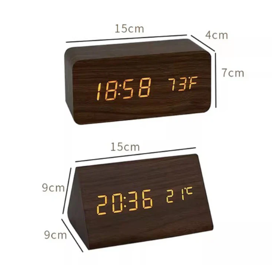 TimberLite | Minimalistische LED-Holzuhr mit Stil Decorique.de