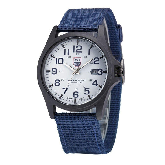 TimeForce | Robuste, vom Militär inspirierte Armbanduhr Blau Decorique.de
