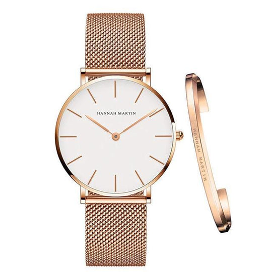Timeless | Elegante Damenarmbanduhr mit Armband Decorique.de