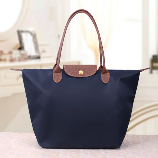 VeraTote | Oxford Schultertasche – Schick & Langlebig Marineblau Decorique.de