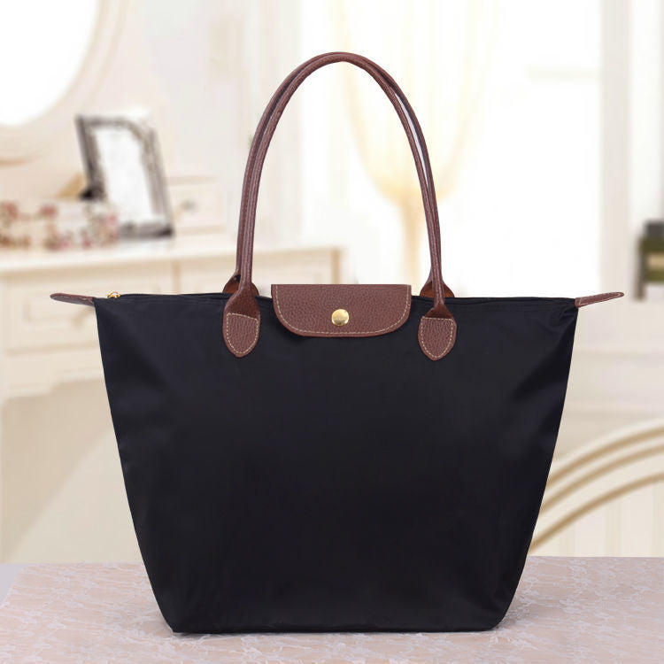 VeraTote | Oxford Schultertasche – Schick & Langlebig Schwarz Decorique.de