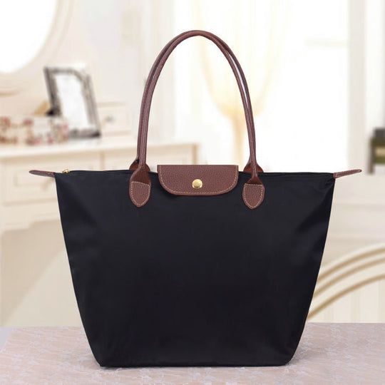 VeraTote | Oxford Schultertasche – Schick & Langlebig Schwarz Decorique.de