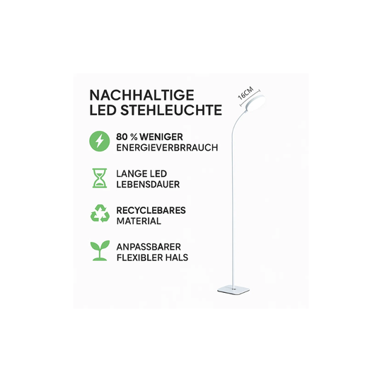 ViewBright | LED-Stehlampe im minimalistischen Design mit warmem Licht Decorique.de